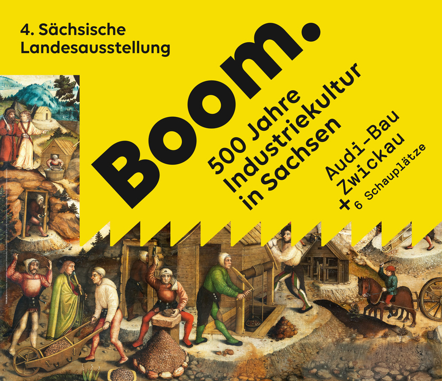 Plakat der 4. Sächsischen Landesausstellug 500 Jahre Industriekultur